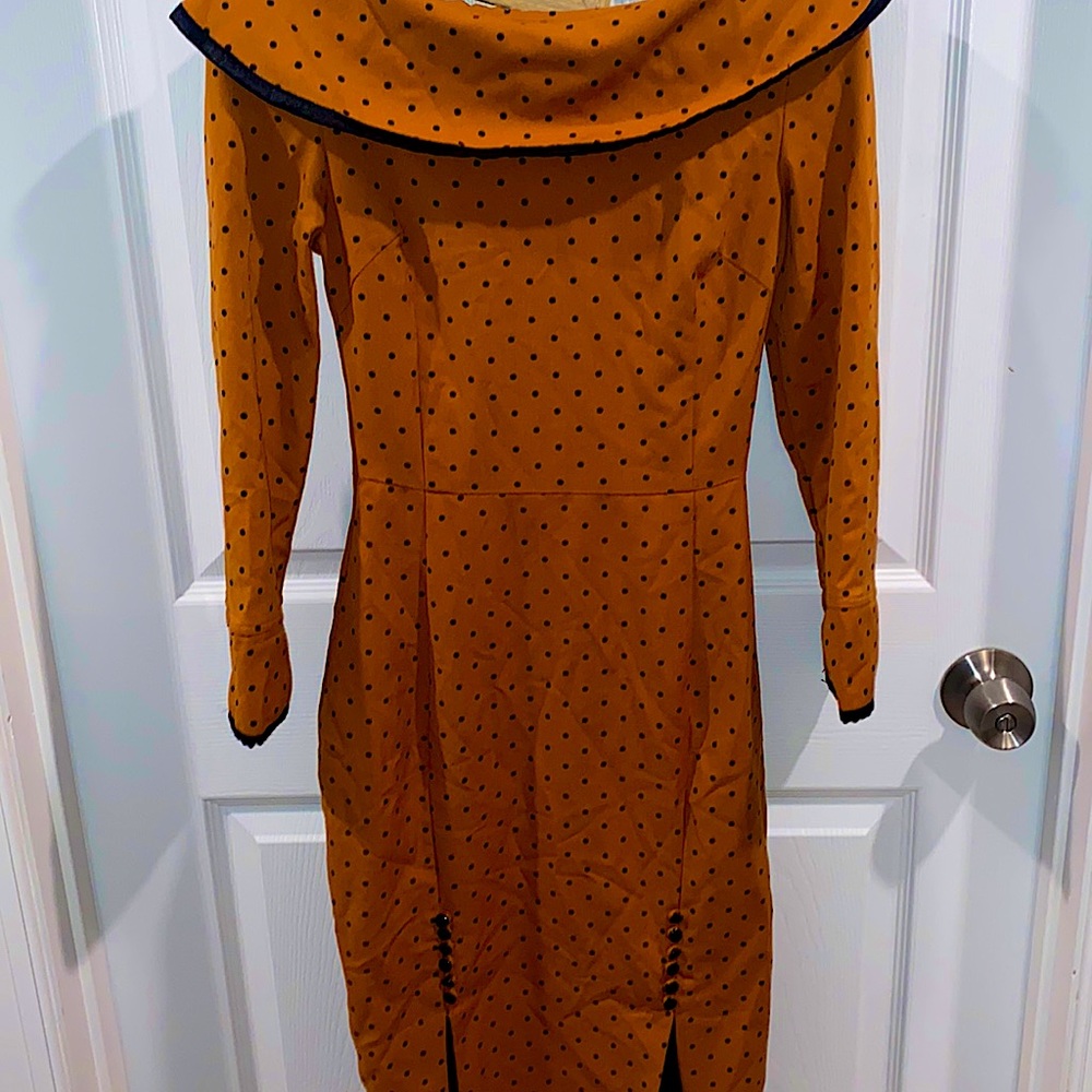 Betty Page Dress by Tatyana Bettie Page Tatyana Polka Dot Wiggle Pencil Dress